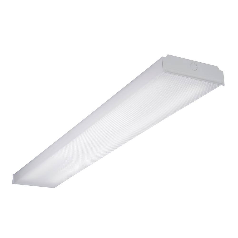 Metalux WNLED 4 ft. 4062 Lumens White Integrated LED Linear Wraparound Light at 3500K 36W 80 CRI 4WNLED-LD4-40SL-F-UNV-L835-CD1-U