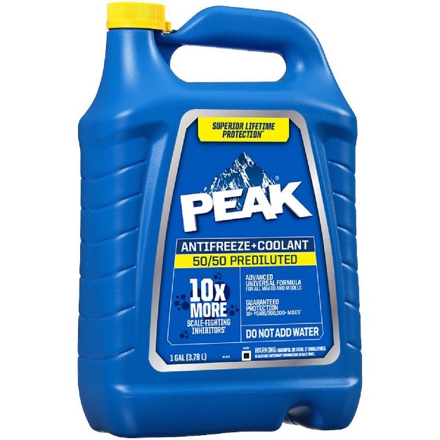 Peak 1gal 50 50 Long Life Prediluted Antifreeze And Coolant