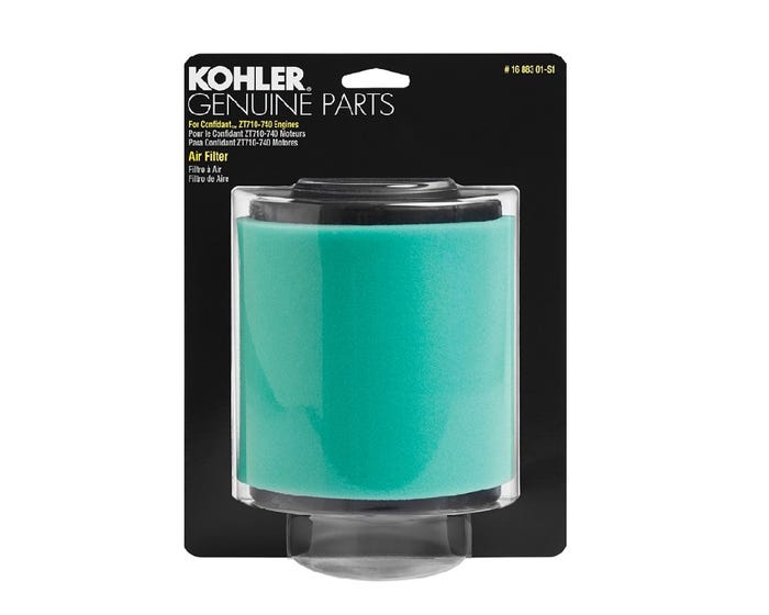 Kohler Airfilter/Precleaner， Fits Confidant® ZT710-740 Heavy-Duty - 16 883 01-S1