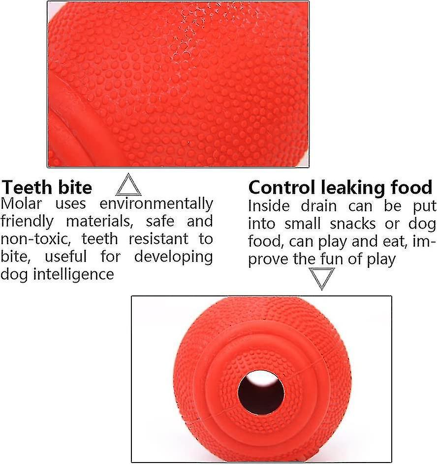 Pet Treat Ball Food Dispenser Iq Treat Dispensing Ball Dog Interactive Toy Rubber Chew Toy Slow Feed