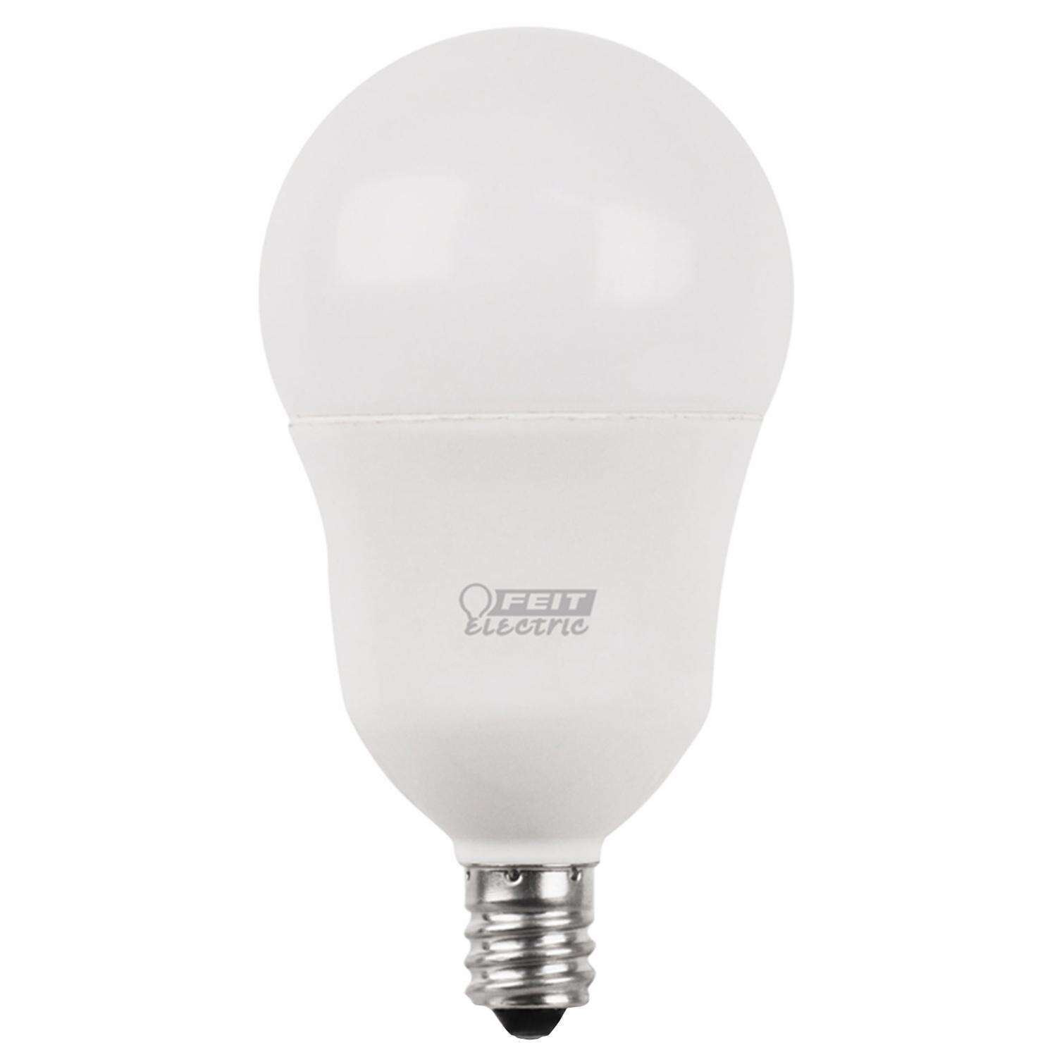 Feit Enhance A15 E12 (Candelabra) LED Bulb Soft White 40 Watt Equivalence 2 pk