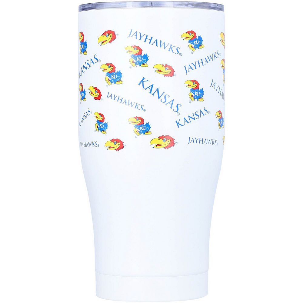 Kansas Jayhawks 24oz. All Over Print Stainless Steel Tumbler