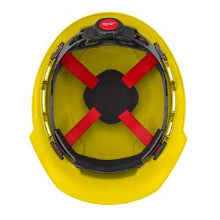 MW BOLT Yellow Type 1 Class C Front Brim Vented Hard Hat with 4-Point Ratcheting Suspension (5-Pack) 48-73-1202X5