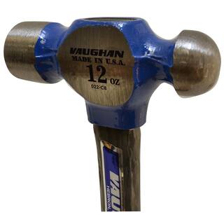 Vaughan 12 oz. Steel Ball Pein Hammer with 13 in. Fiberglass Handle FS2012