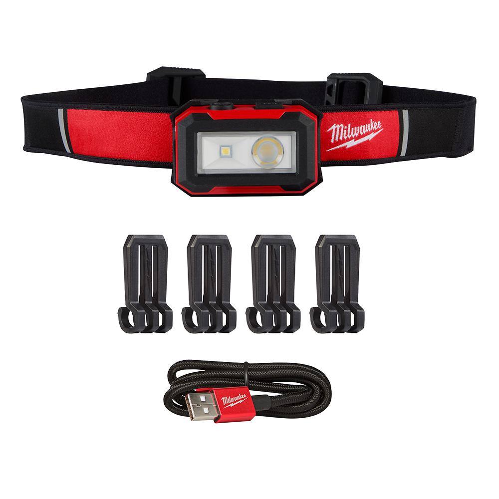 MW 450 Lumens Internal Rechargeable Magnetic Headlamp and Task Light 2012R