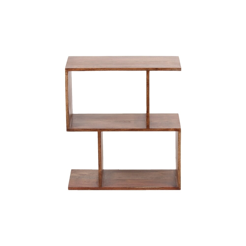 Porter Designs Portola Solid Acacia Wood Tier Bookcase  Brown