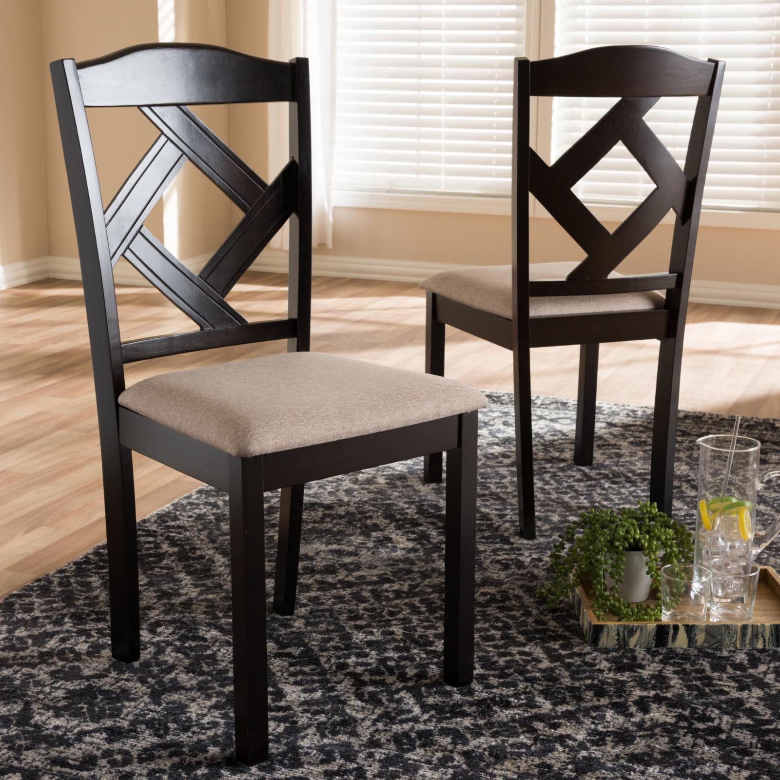 Baxton Studio Ruth Upholstered Dining Side Chair - Set of 2