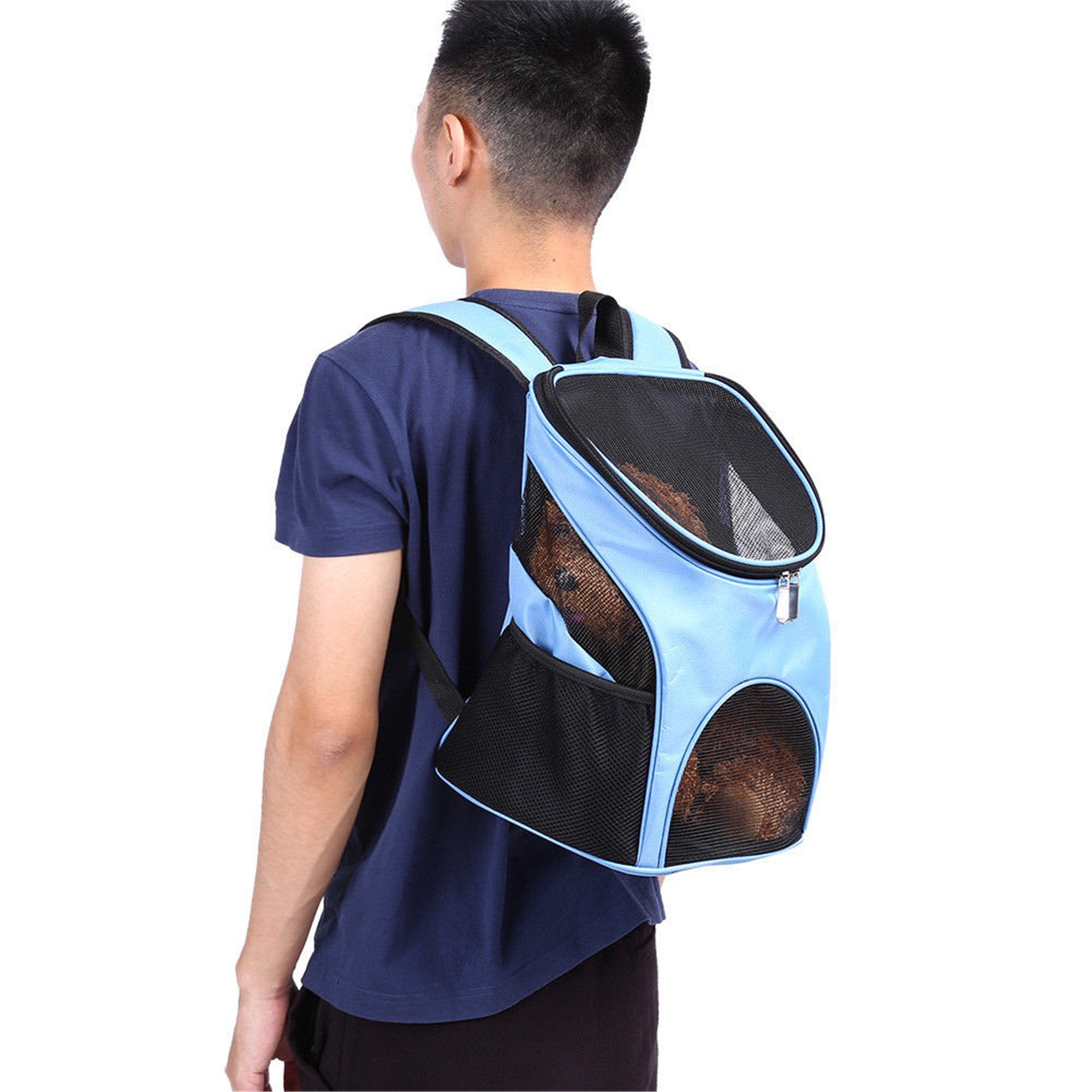 Portable for Cat for Carrier Bag Backpack Space Capsule Breathable Pet Traveler Knapsack for Puppies Bunny Travel Hiking, Red