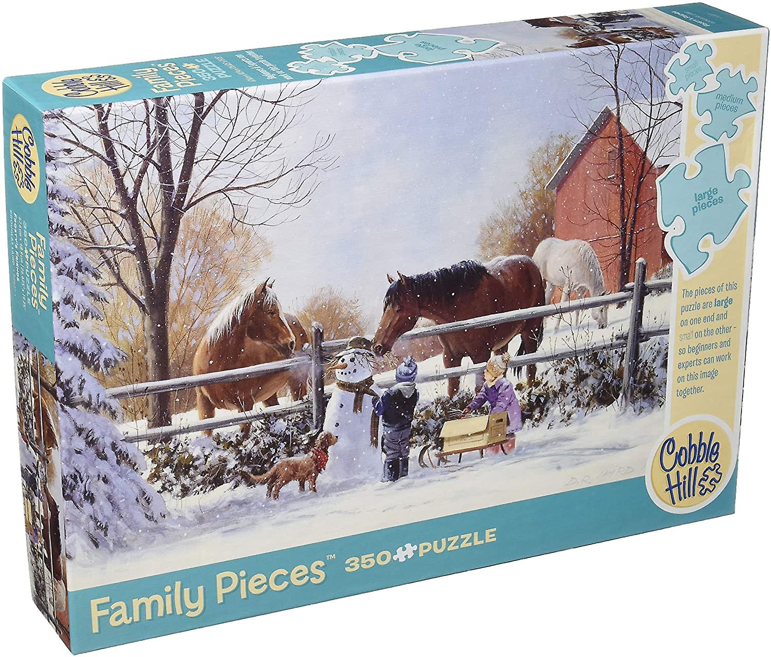 Cobble hill puzzle - frosty friends - 350 pc - puzzle cobble hill - amis glacÉs - 350 pc