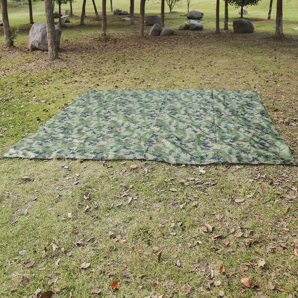 100\*145CM Awning Waterproof Tarp Tent Shade Outdoor Shelter Tarp Camping Survival Sun Mat Canopy Sunshade Beach Shelter  100*145CM