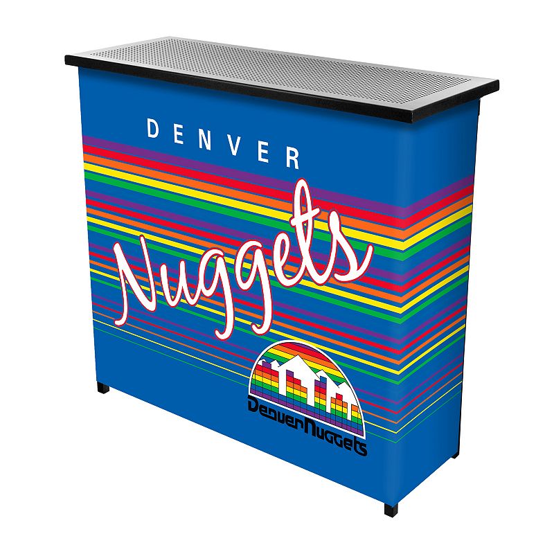 Denver Nuggets Hardwood Classics 2-Shelf Portable Bar with Case