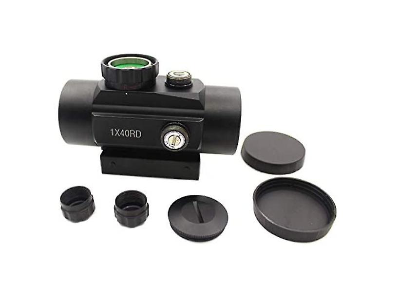 Tactical Reflective Red and Green Dot Sight Hologram， with 11mm-20mm Picatinny Rail Mount and Flip Lens Cap.(Black)