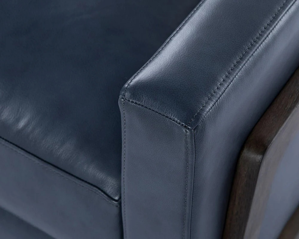 Alana Recliner  Cortina Ink Leather   Contemporary   Recliner Chairs   by Virgil Stanis Design  Houzz