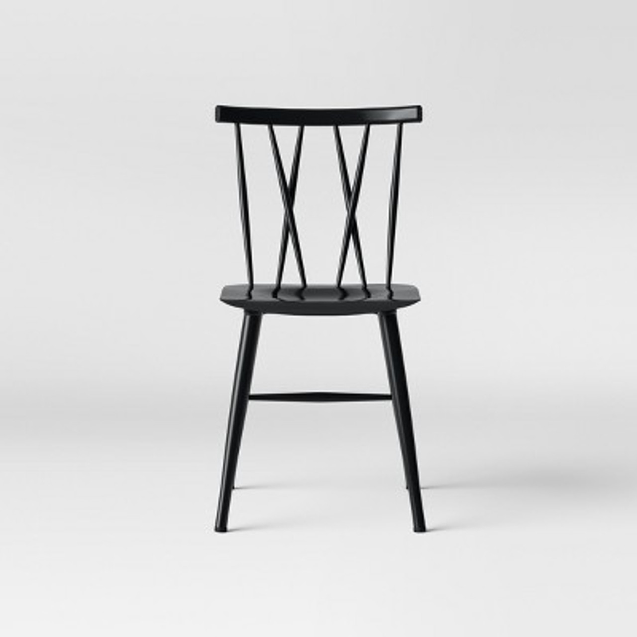 Set of 2 Becket Metal X Back Dining Chair Black - Project 62