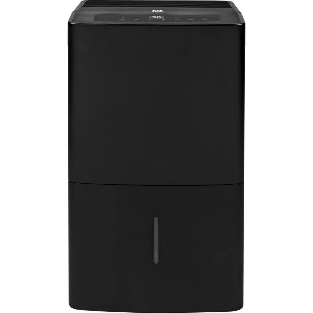 GE 50 pt. Dehumidifier for Basement Garage or Wet Rooms up to 4500 sq. ft. in Black Three Fan Speeds ENERGY STAR ADEL50LZ