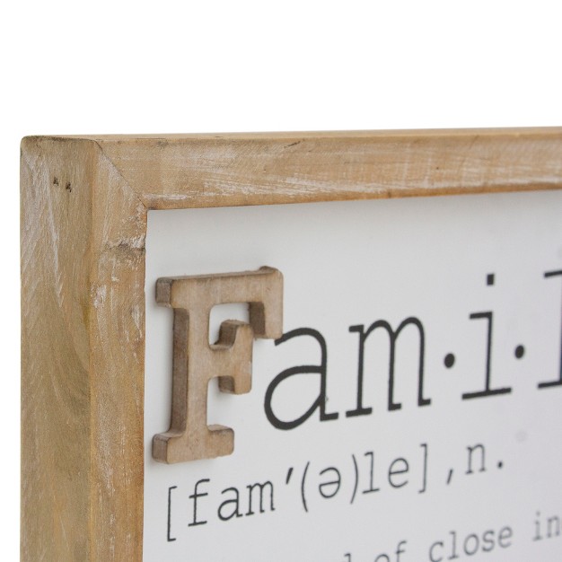 Wooden Framed Definition Of quot family quot Plaque Wall Decor