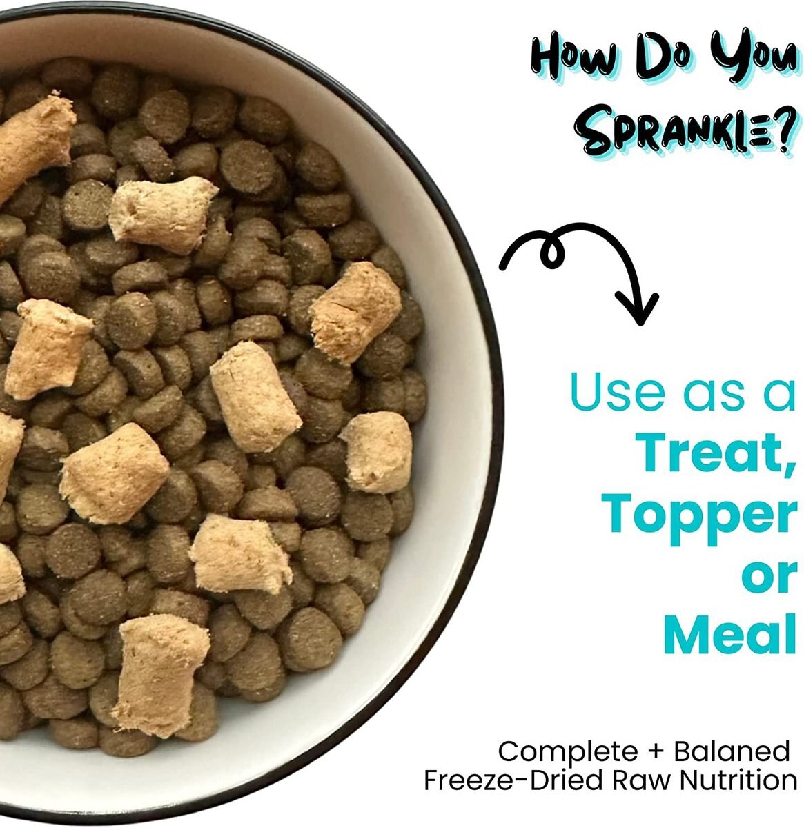 Sprankles Beef Recipe Meal Grain-Free Freeze-Dried Raw Dog Food