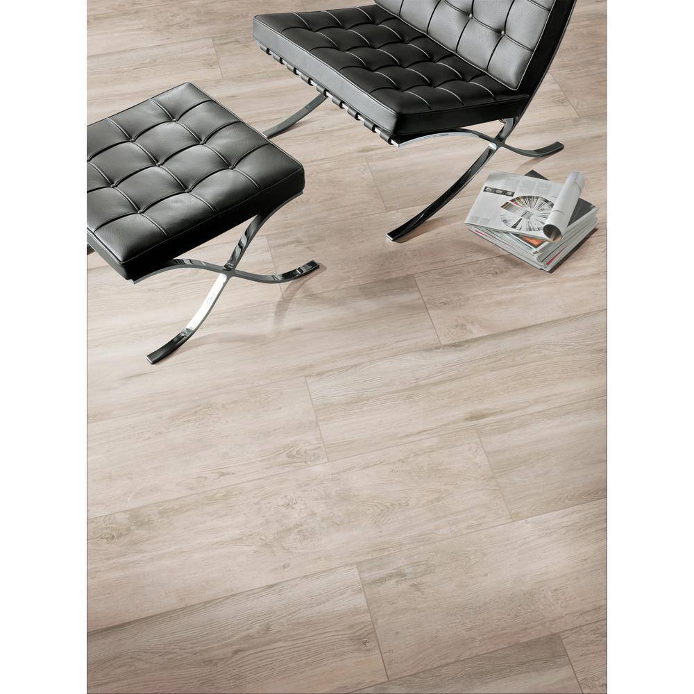 MSI 12 in. x 48 in. Lukas Gray Porcelain Paver Tile Grey (8 sq. ft.Case) LHDPAVLGRE1248C