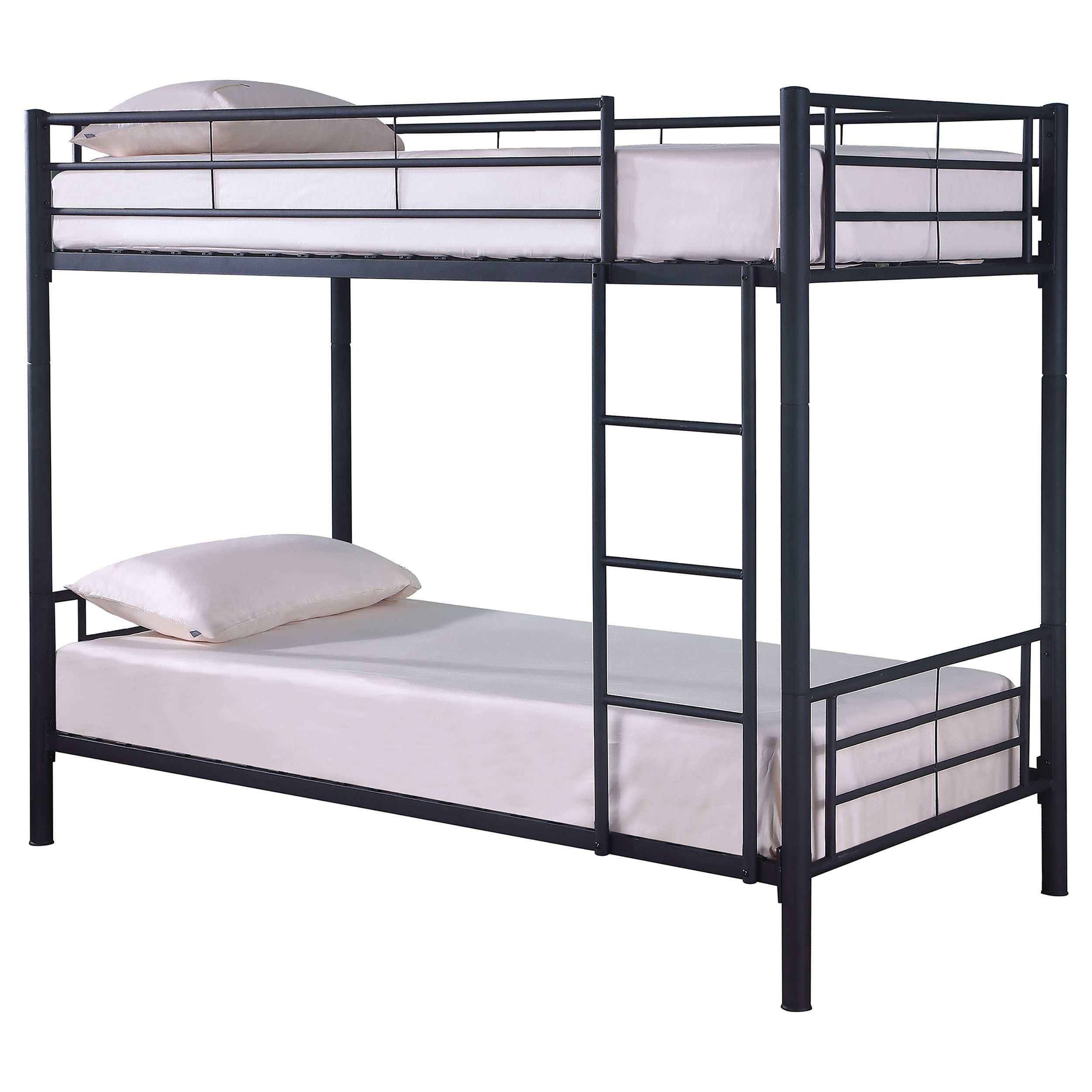 Hayward Twin Over Twin Bunk Bed Silver-460072