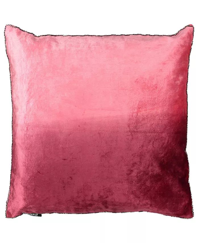 Mod Lifestyles Ombre Velvet Collection Viscose Beaded Edges Pillow， 20