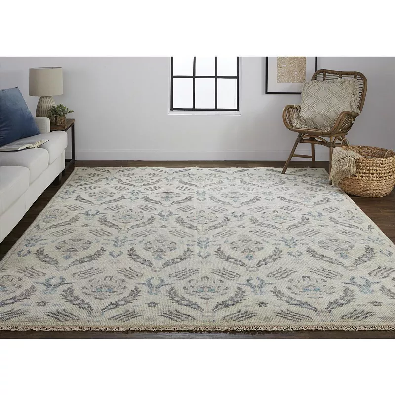 Weave and Wander Bennet Luxury Arts and Crafts Style Wool Rug