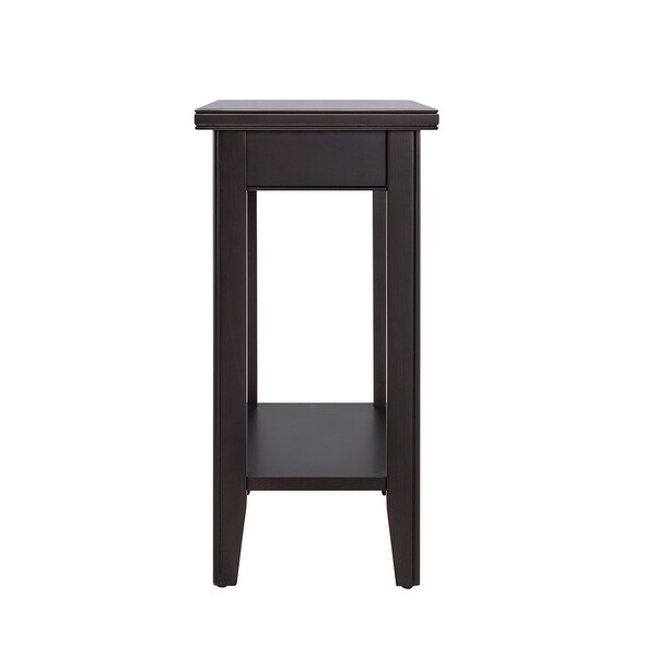 Leick Home Laurent Narrow End Table with Shelf