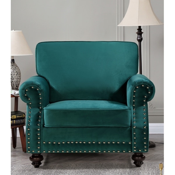 Ramos Nailhead Velvet Chair