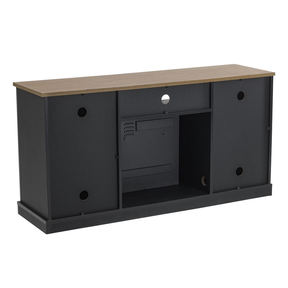 54 in. TV Stand Console for TVs up to 60 in. with Electric Fireplace   54\