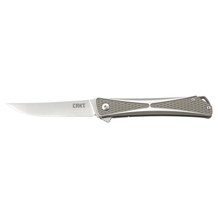 CRKT Crossbones EDC 3.5 inch Folding Knife  Gray