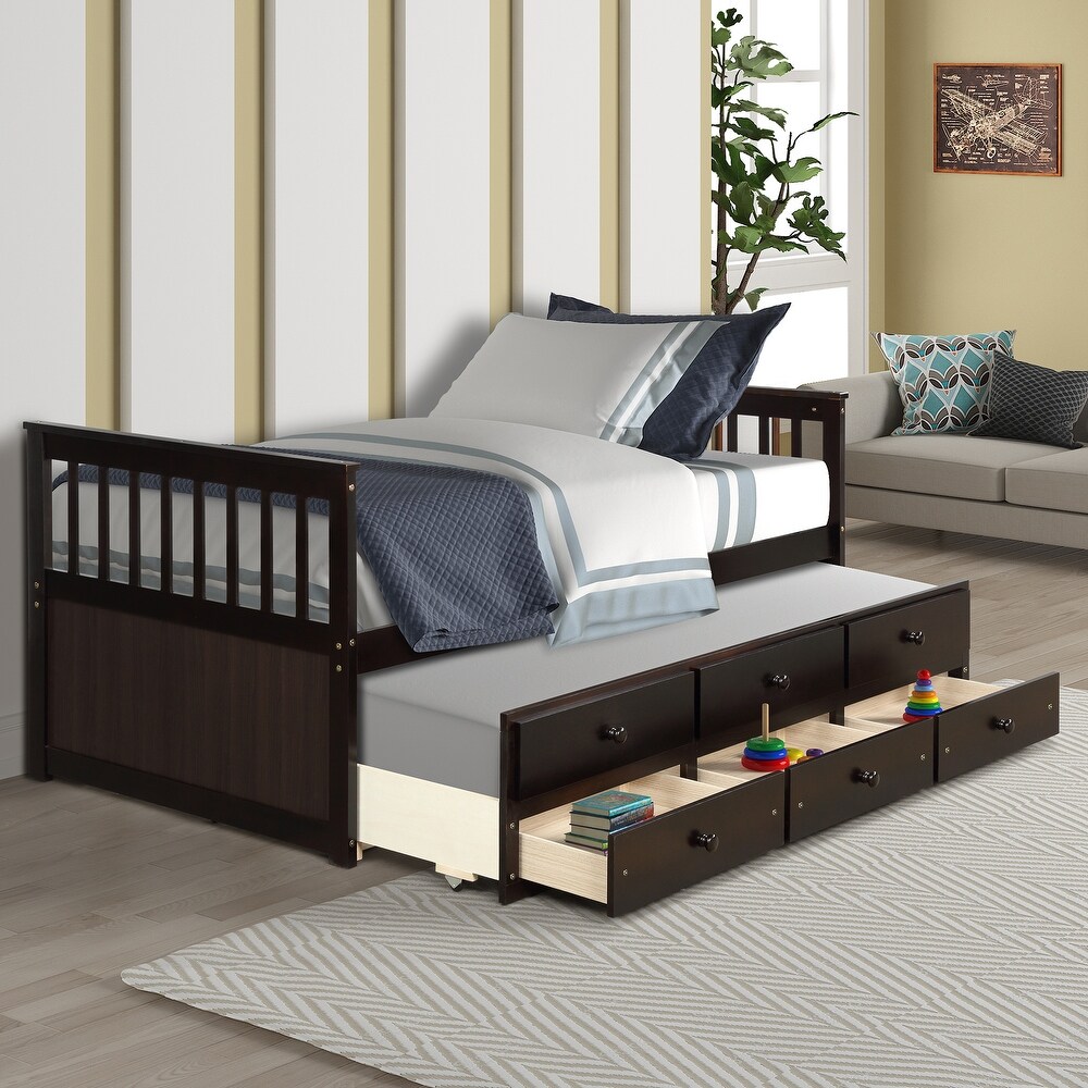 Double Sofa Bed With Trundle Bed And Storage Drawers This Bed Has A Clean  Classic Silhouette That Exudes Subtle Elegance