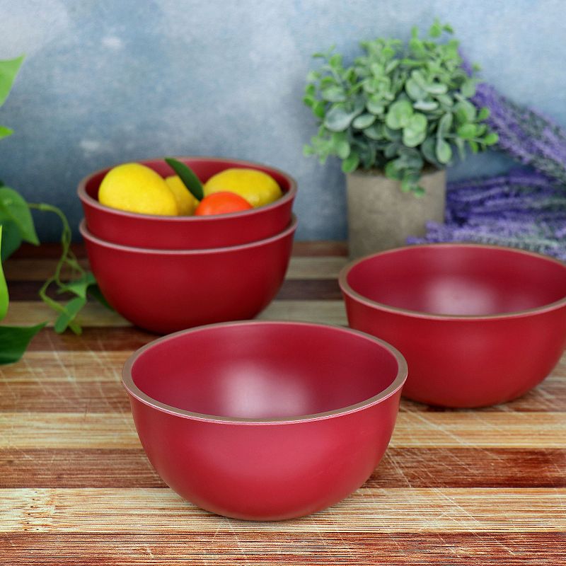 Gibson Home Rockabye 4 Piece Melamine Cereal Bowl Set