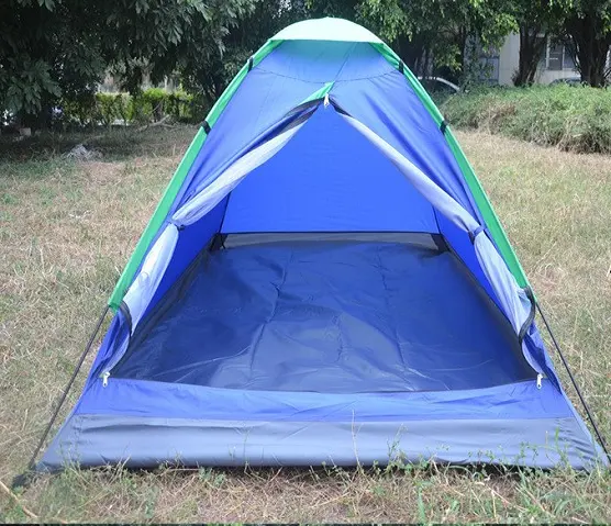 good quality cheap price 2 peolple  single layer  waterproof dome family camping tent for backpacking and hiking