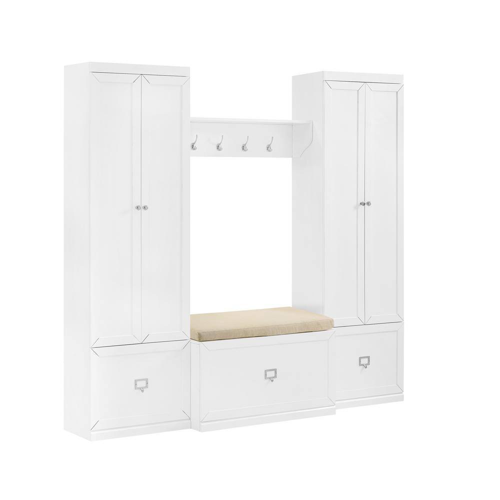 CROSLEY FURNITURE Harper White 4-Piece Entryway Set KF31015WH