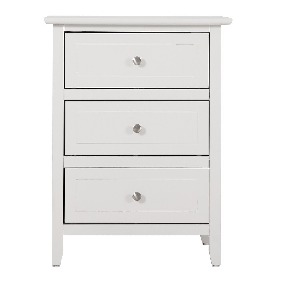 Daniel 3 Drawer Nightstand (25 in. H x 15 in. W x 19 in. D)