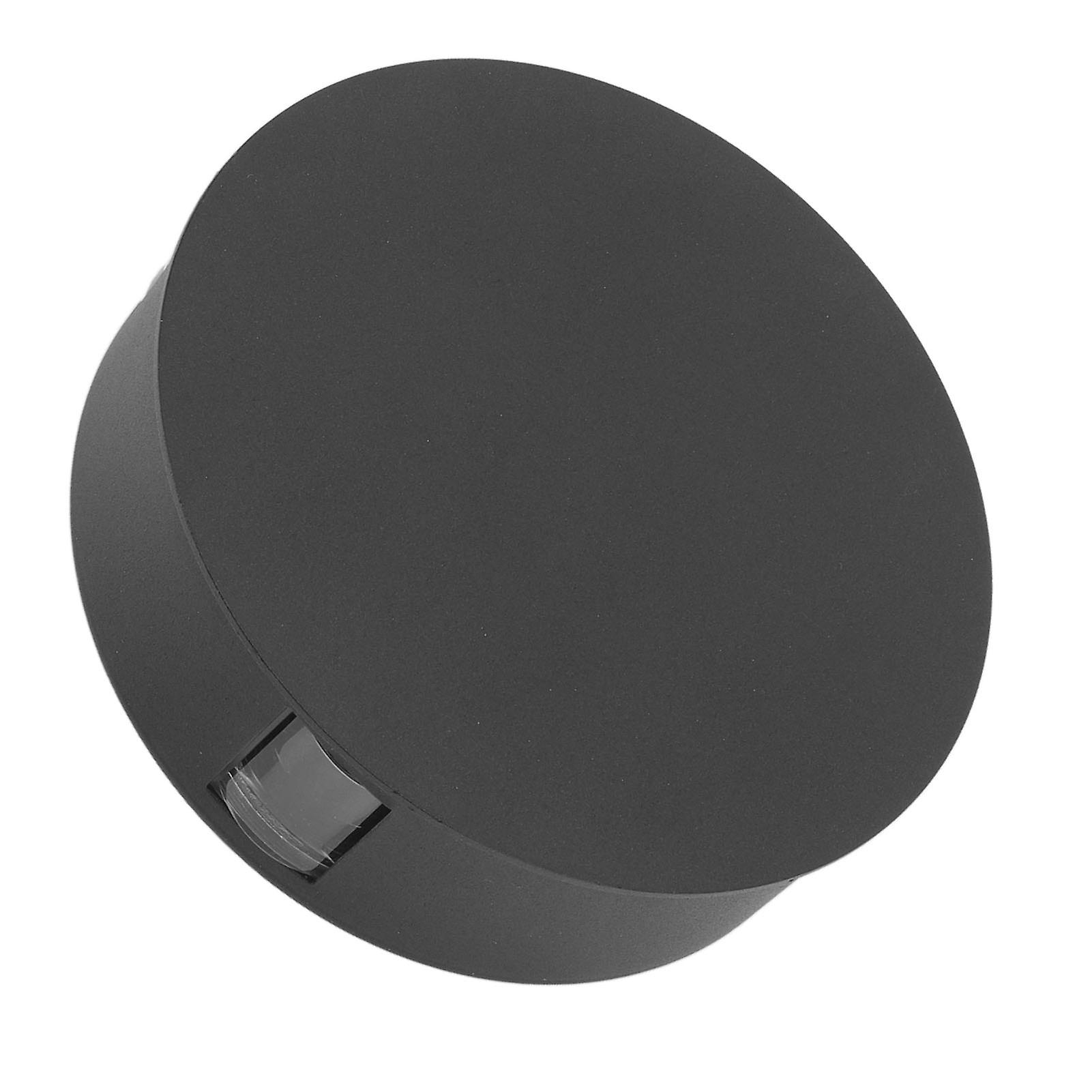 LED Modern Wall Lamp Round 4 Sided Beam Light 12W High Brightness Gentle Lighting Waterproof Wall Light 85‑265V Black Shell