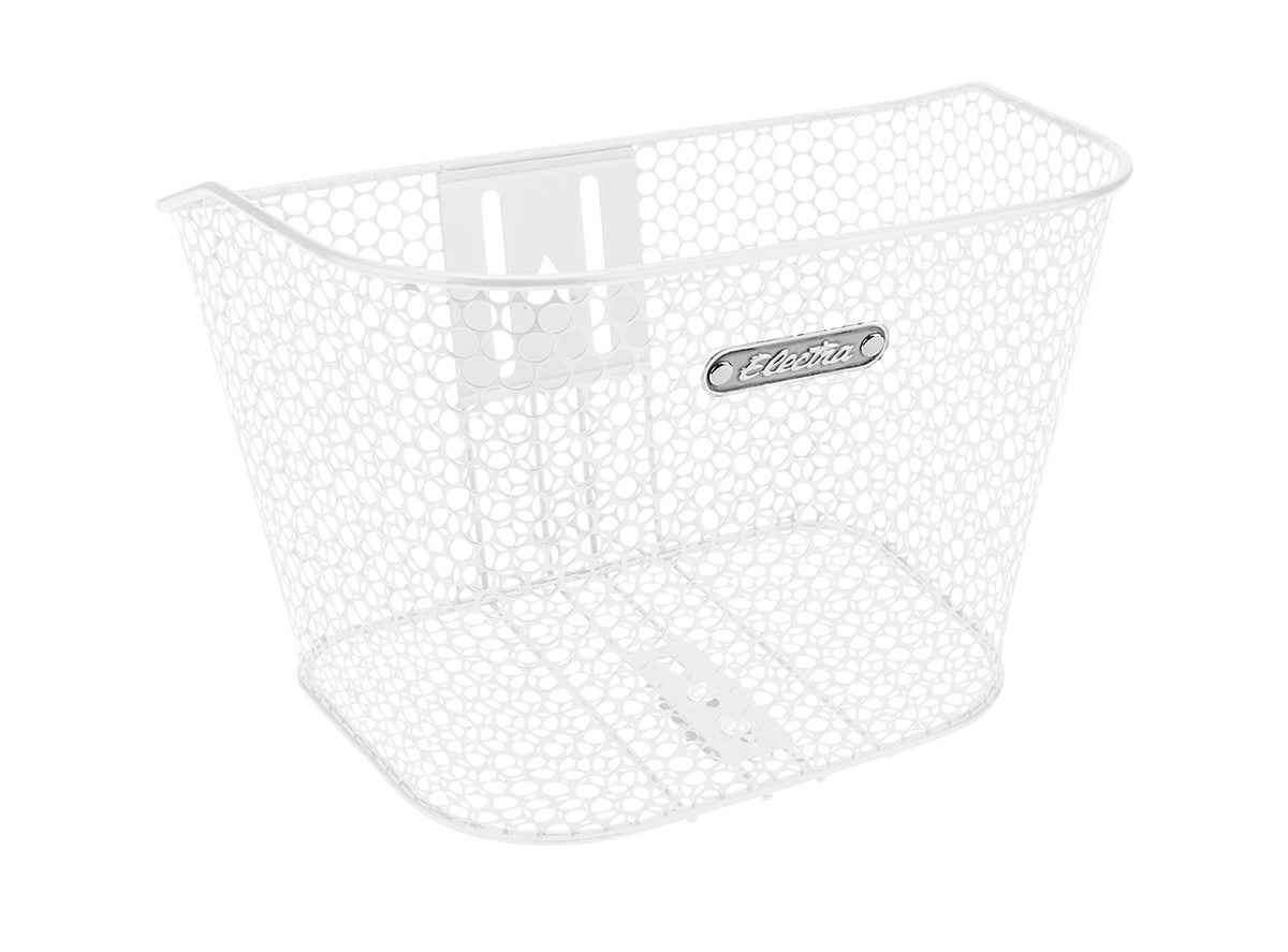 Electra Honeycomb Headset Mounted Basket - White