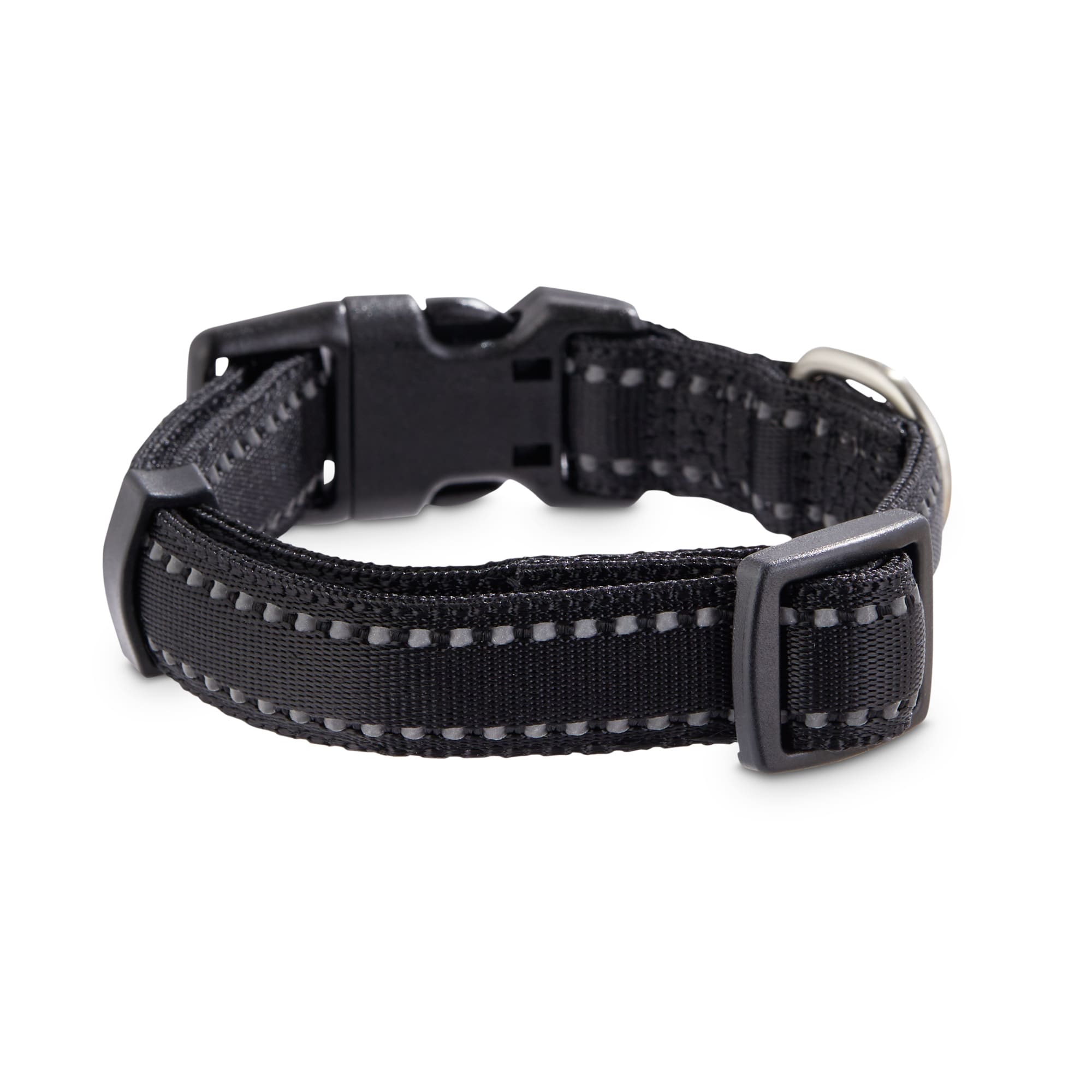 YOULY Reflective Black Dog Collar， Small