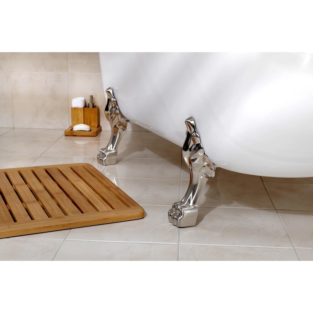 Slipper 69 inch Acrylic Clawfoot Tub with Faucet Combo