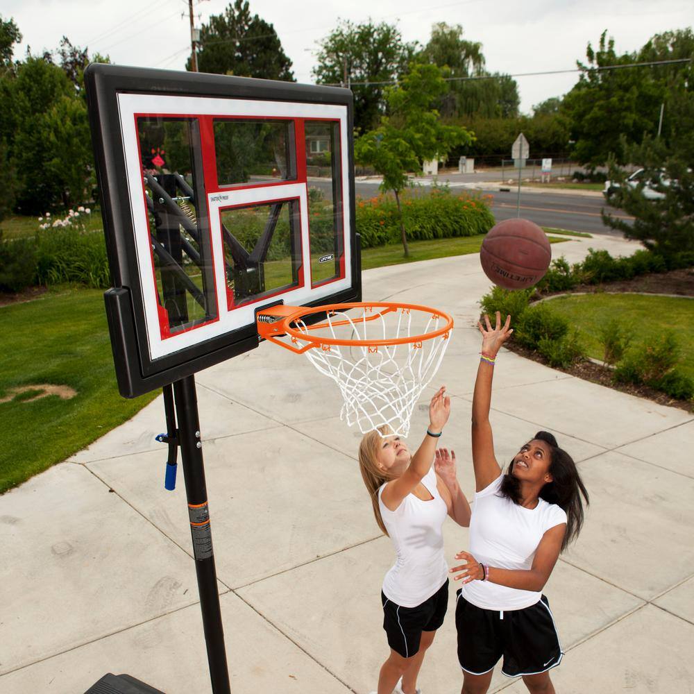 Lifetime 48 in. Polycarbonate Adjustable Portable Basketball Hoop 90491