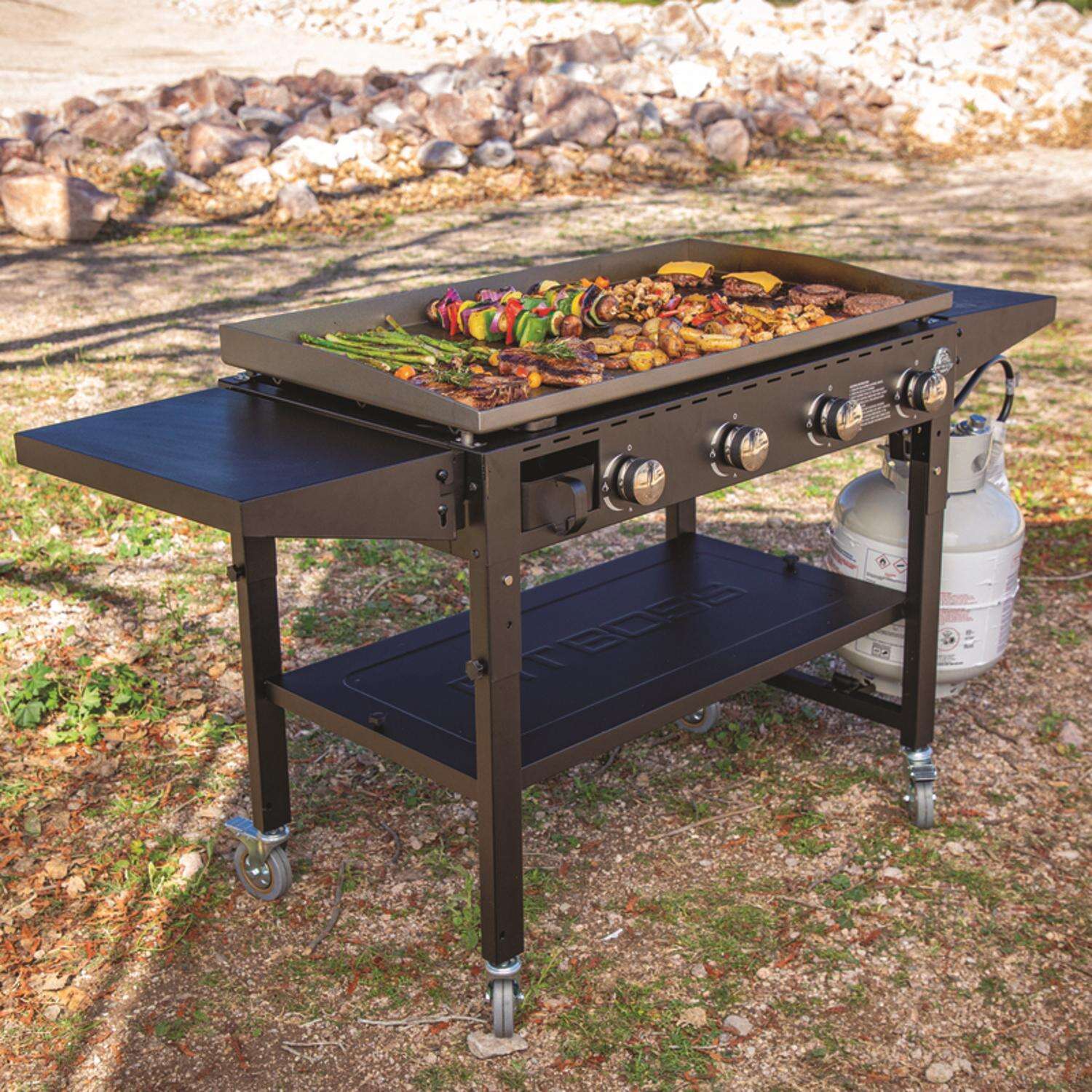 Pit Boss PB575GS4 Standard 4 Burner Liquid Propane Outdoor Griddle Black