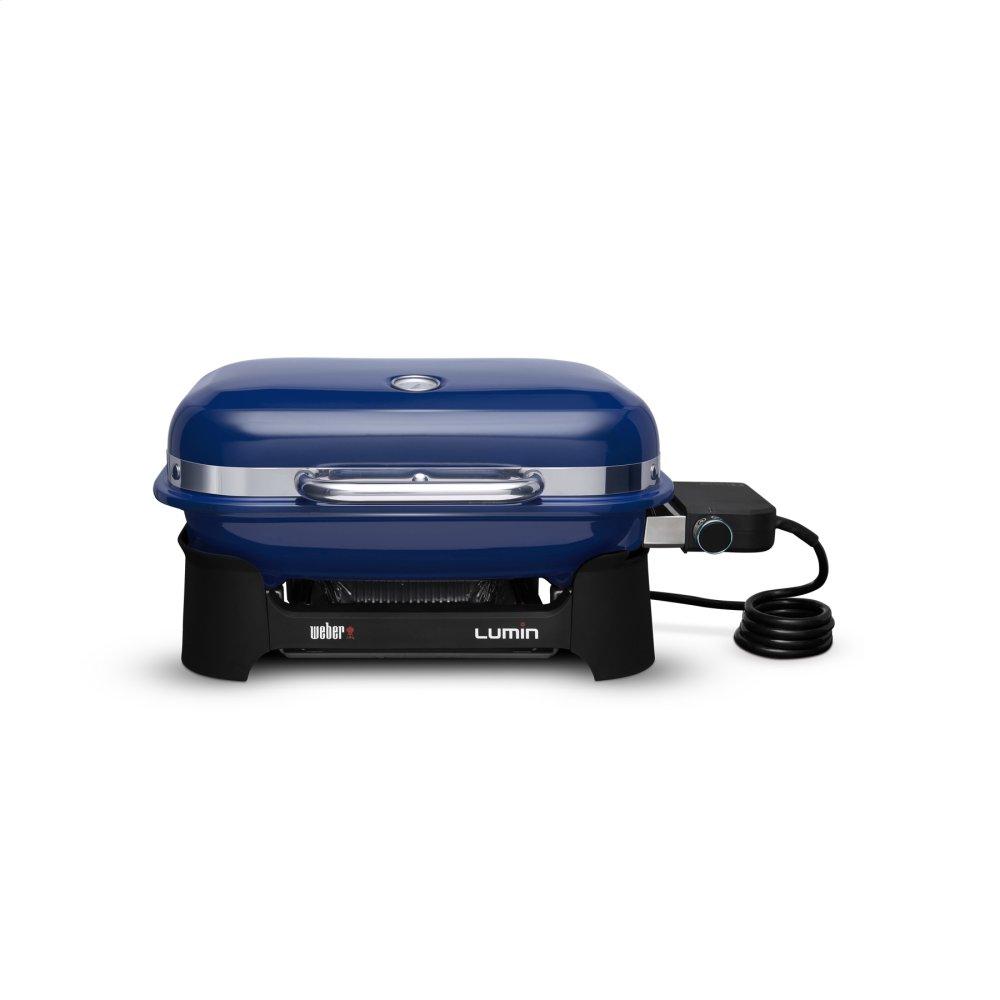 Weber 91300901 Lumin Compact Electric Grill - Deep Ocean Blue