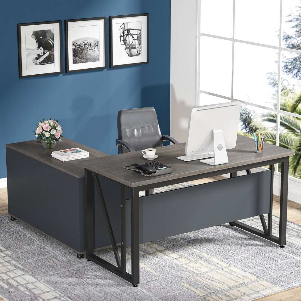 L-Shaped Computer Desk, 55