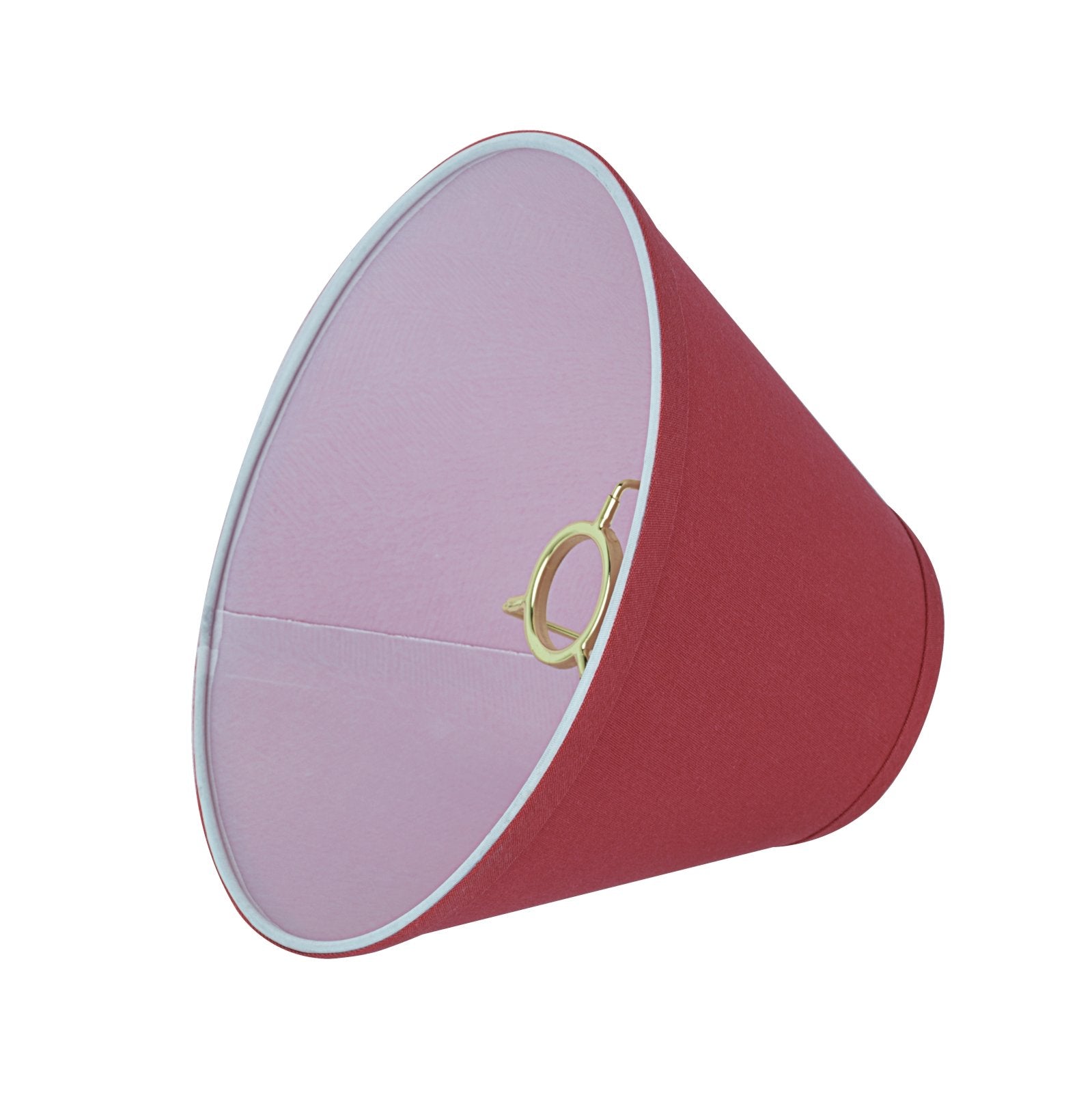 Aspen Creative 58879 Transitional Hardback Empire Shape UNO Construction Lamp Shade in Red， 12