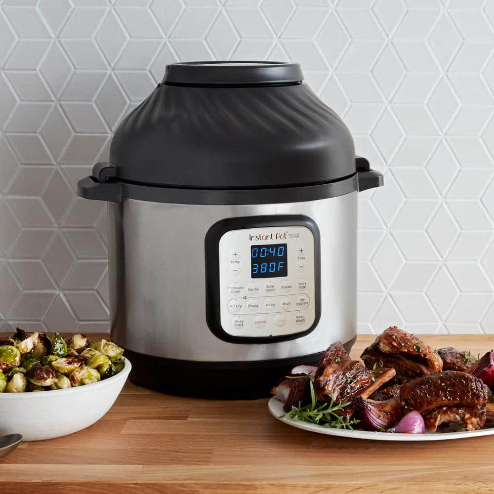 Instant Pot 8 Qt Silver Duo Crisp Air Fryer with EPC Combo