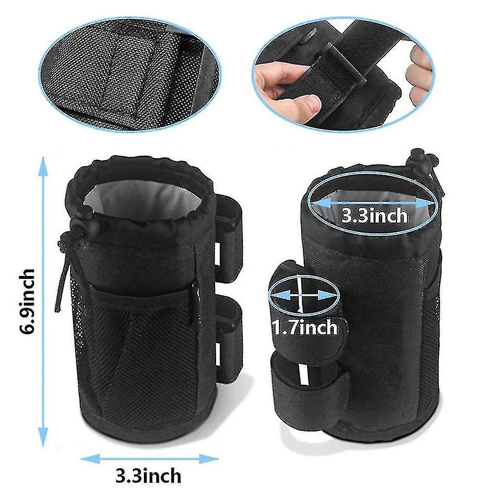 Oxford Fabric Bike Cup Holder For Bike， Boat，scooter，wheelchair 2 Pcs