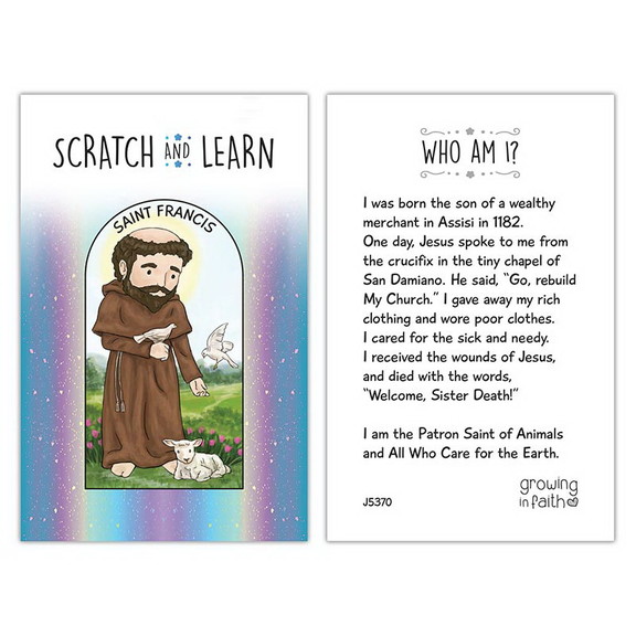 Growing In Faith Scratch   Learn Card