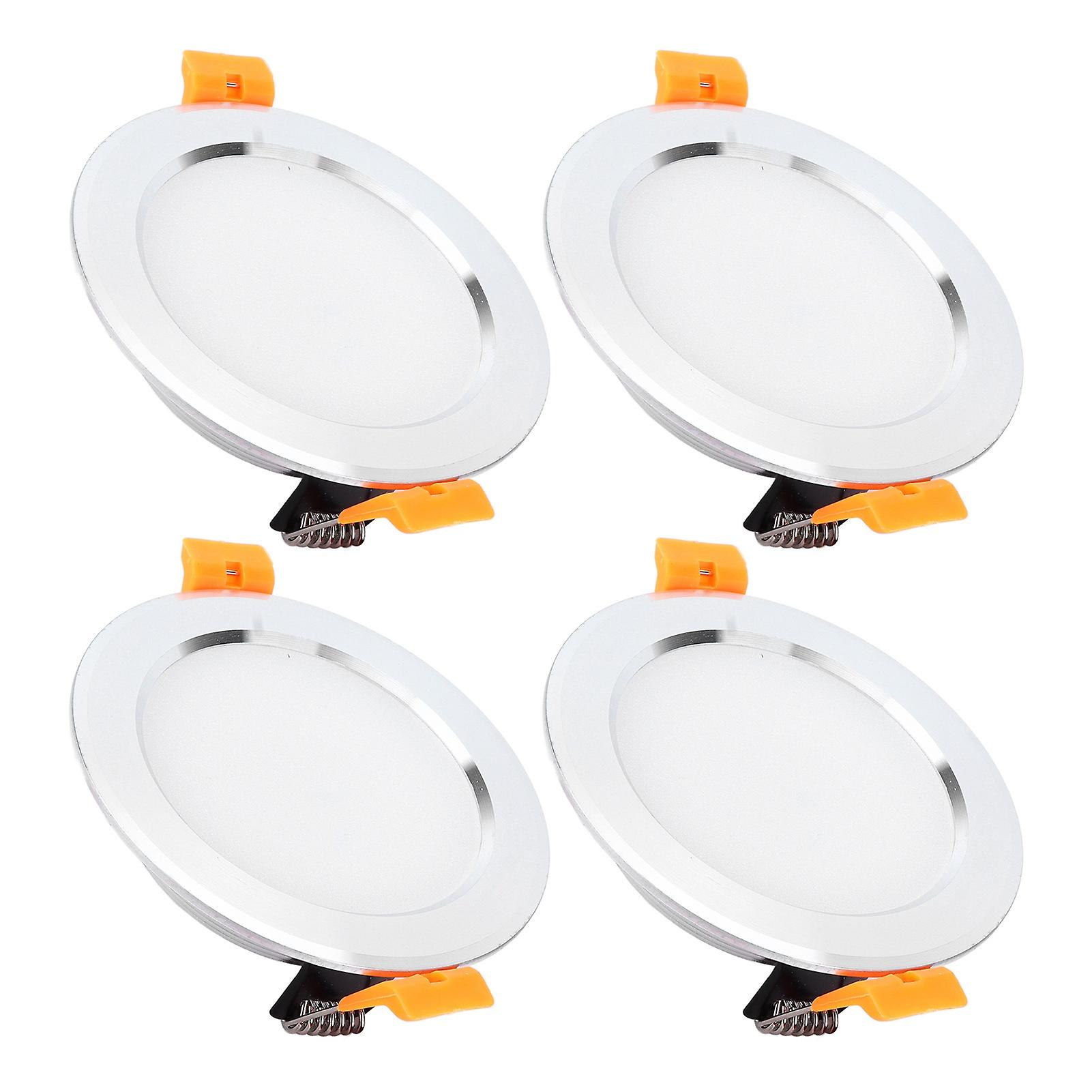 4pcs 4in Ceiling Light Round Led Downlight Dc 12v 3w White Rv Modification Accessories For Caravan Yacht