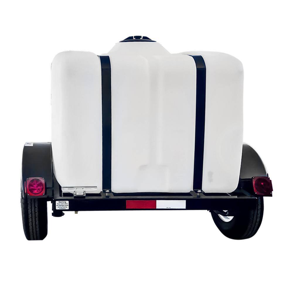 SIMPSON Mobile Trailer 4000 PSI 4.0 GPM Gas Hot Water Professional Pressure Washer with VANGUARD V-Twin Engine 95006