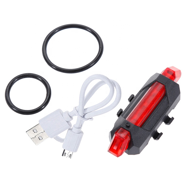 FY fashion Bike Bicycle light Rechargeable LED Taillight USB Rear Tail Safety Warning Cycling light Portable Flash Light Bright