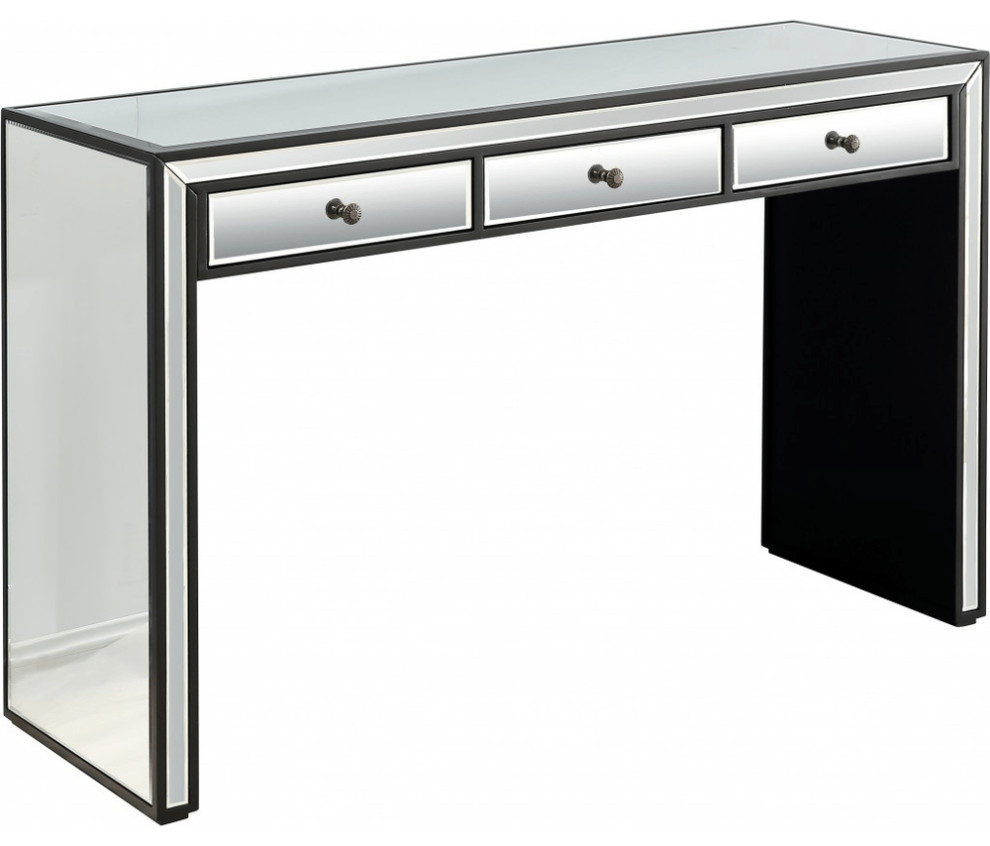 Bold and Black Console Table   Contemporary   Console Tables   by HomeRoots  Houzz